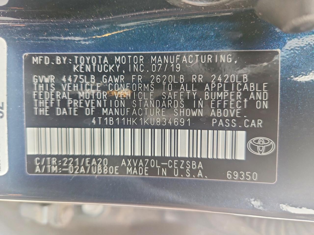 Toyota Camry Se