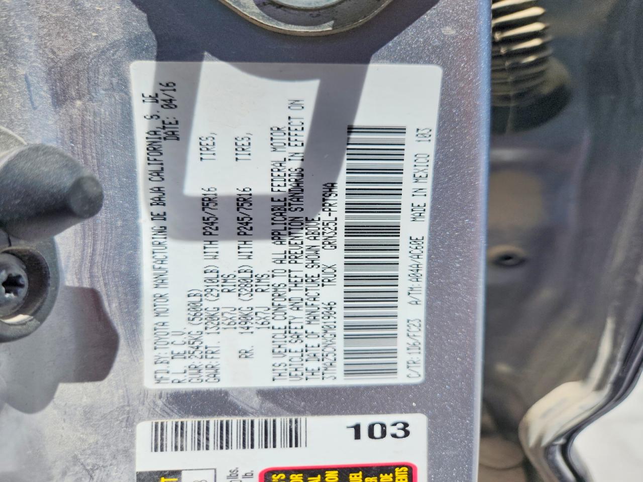 Toyota Tacoma Sr5 V6