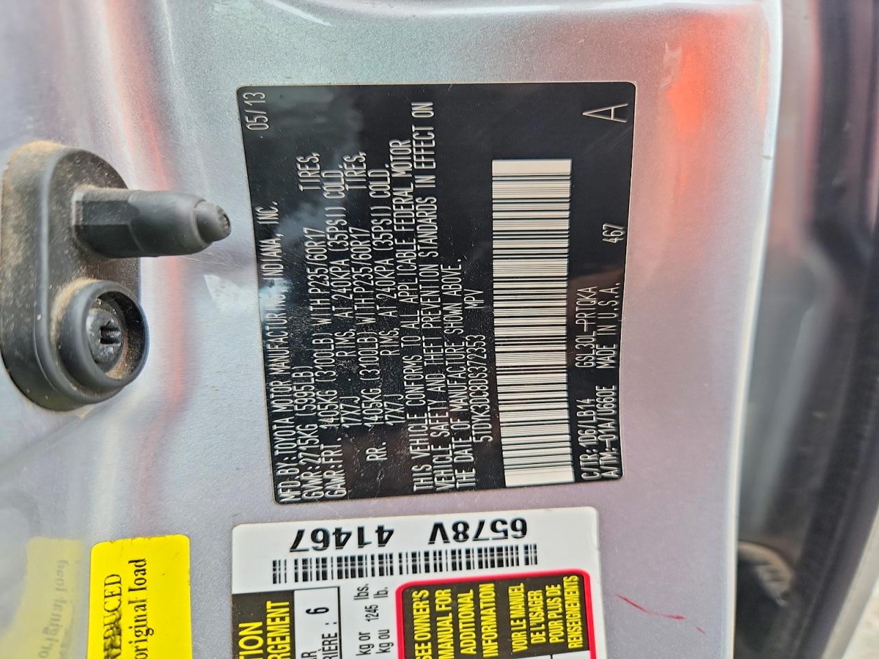 Toyota Sienna Xle 8-passenger