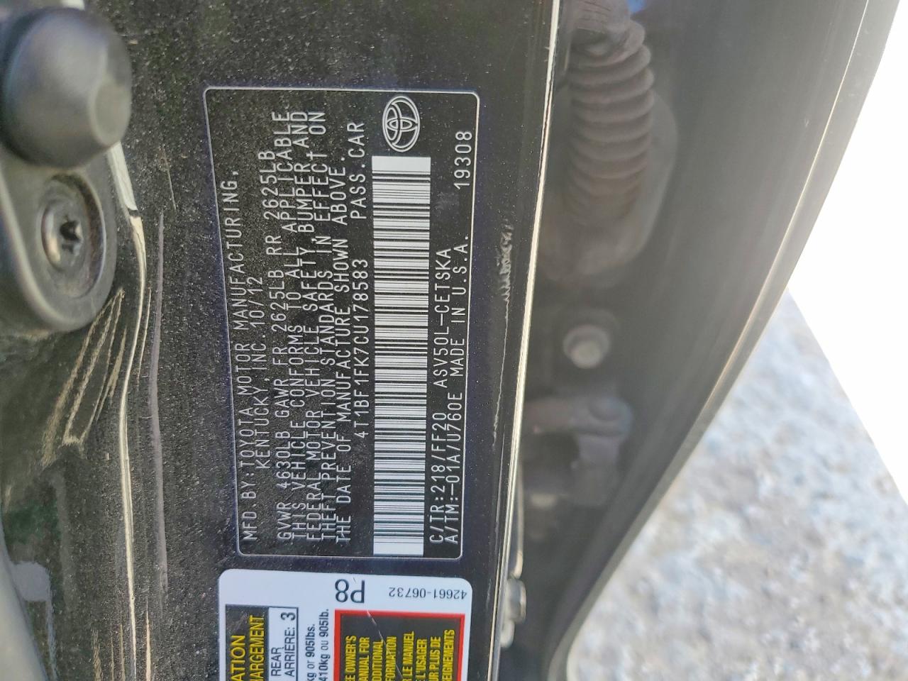 Toyota Camry Se Sport Limited Edition
