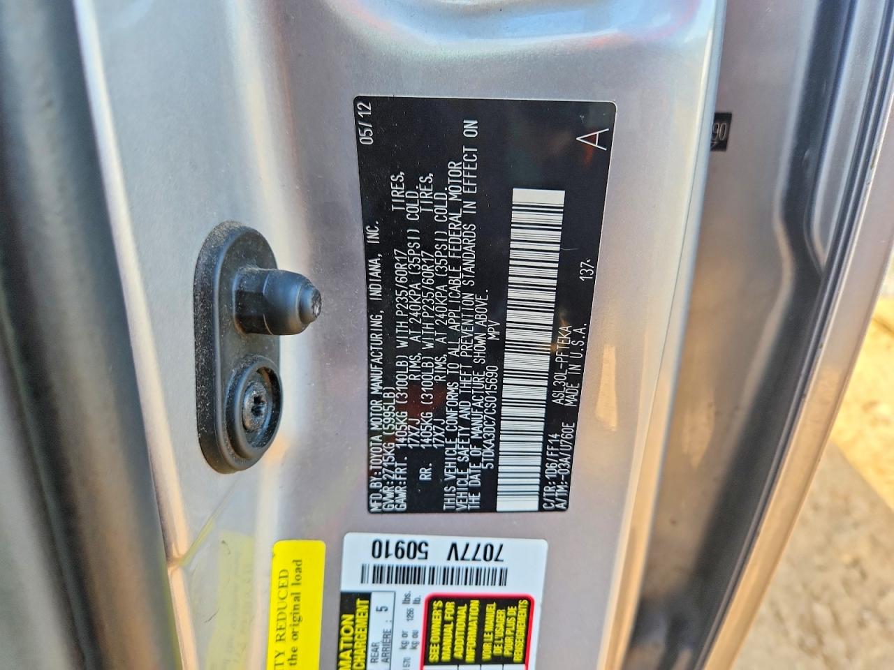 Toyota Sienna Base 7-passenger