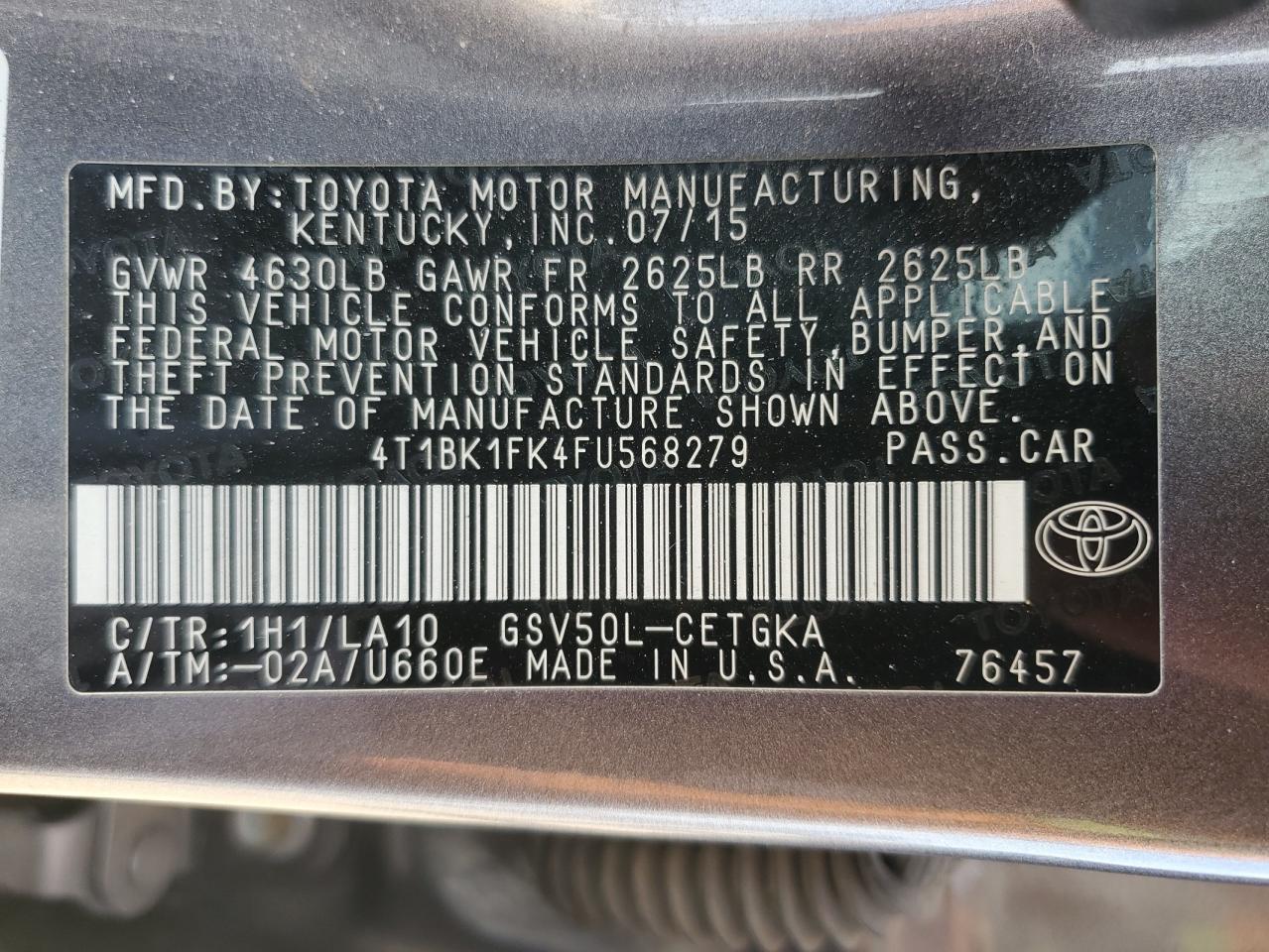 Toyota Camry Xse