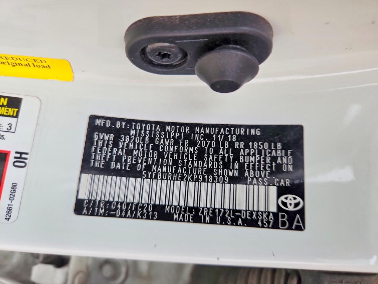 Toyota Corolla Se