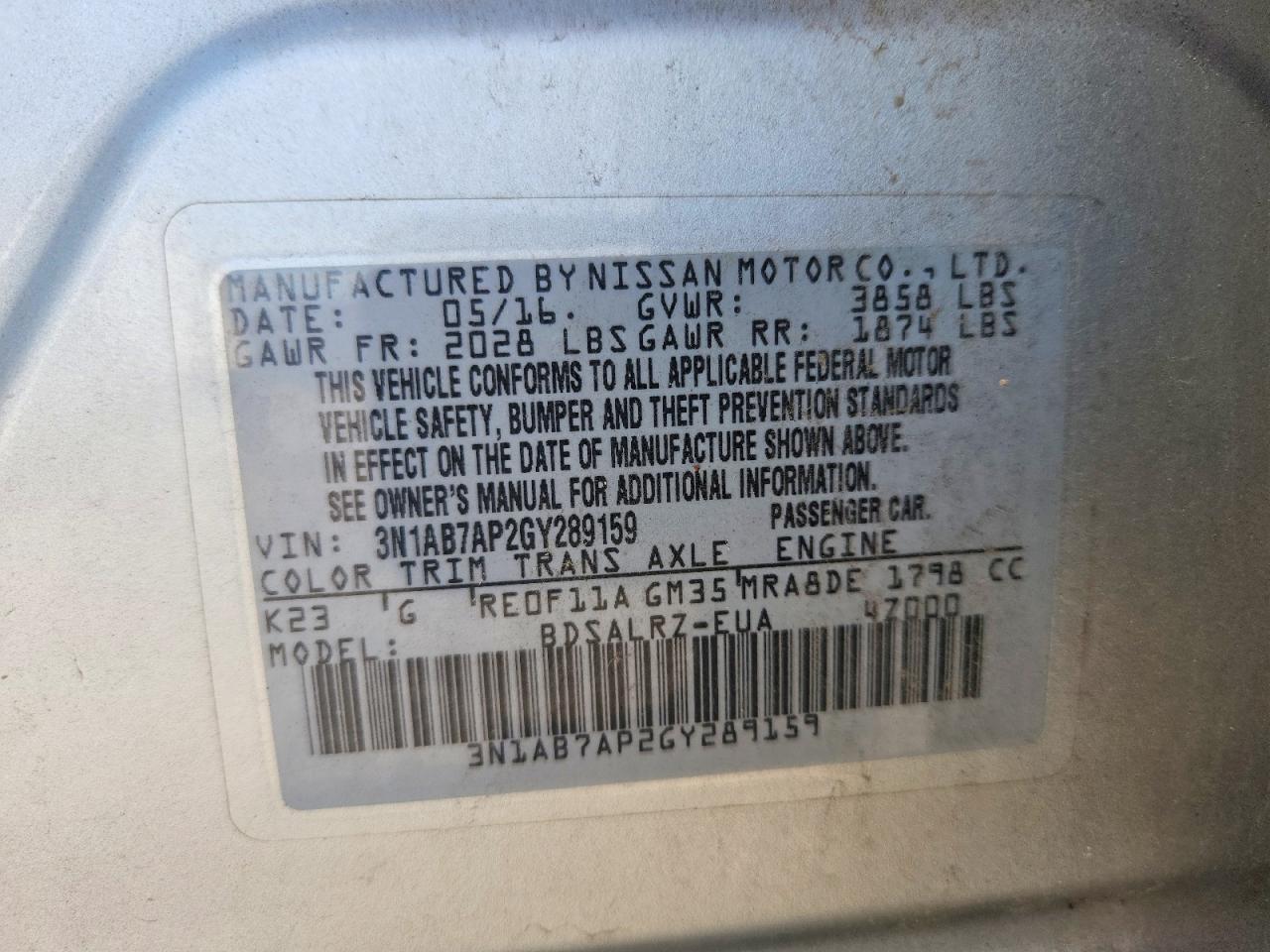 Nissan Sentra Sr