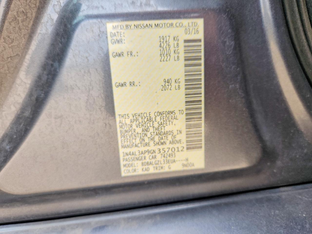 Nissan Altima 2.5 S