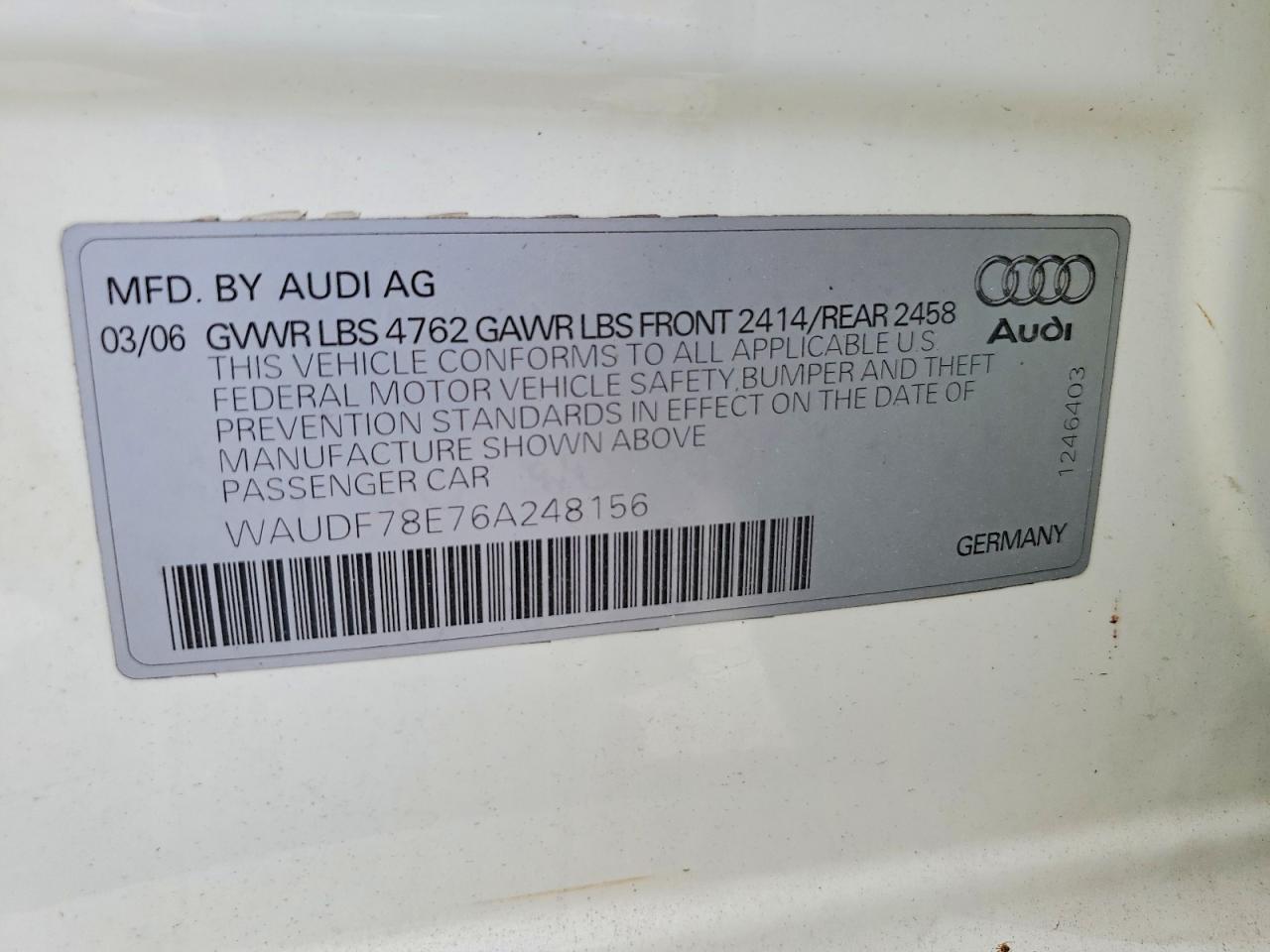 Audi A4 2.0t Quattro