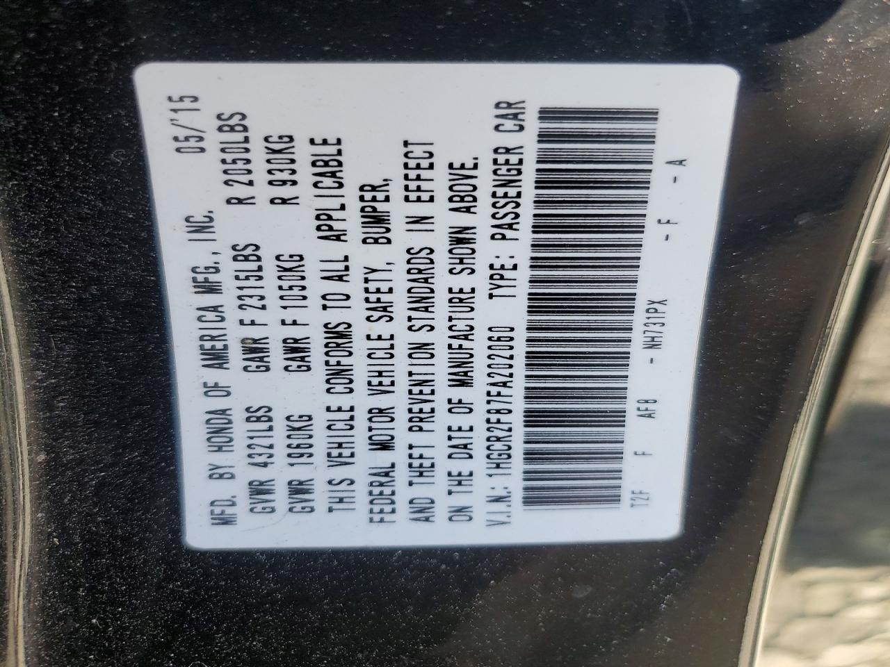 Honda Accord Exl
