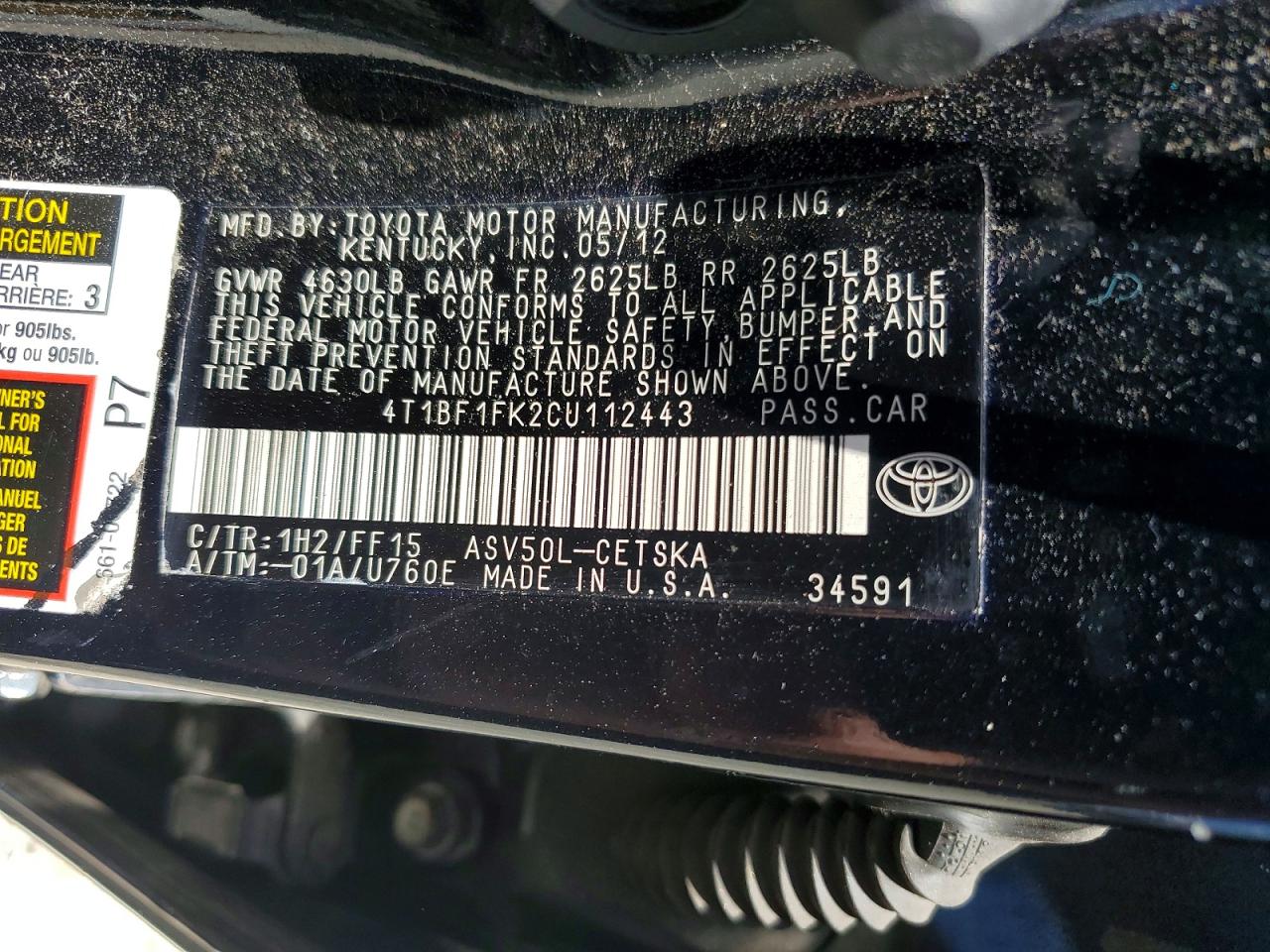 Toyota Camry Se
