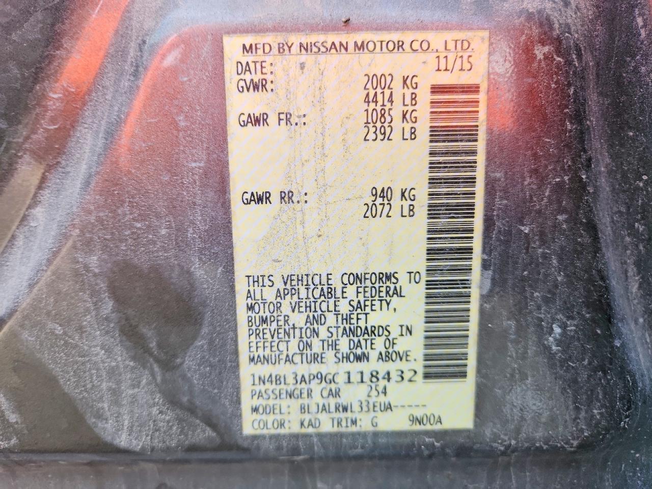 Nissan Altima 3.5 Sl