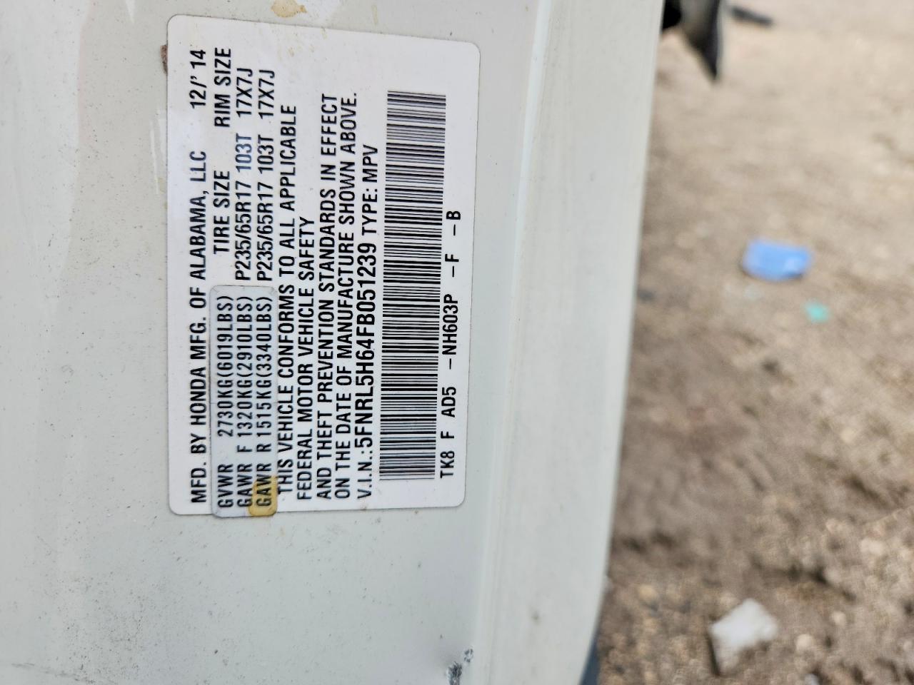 Honda Odyssey Exl