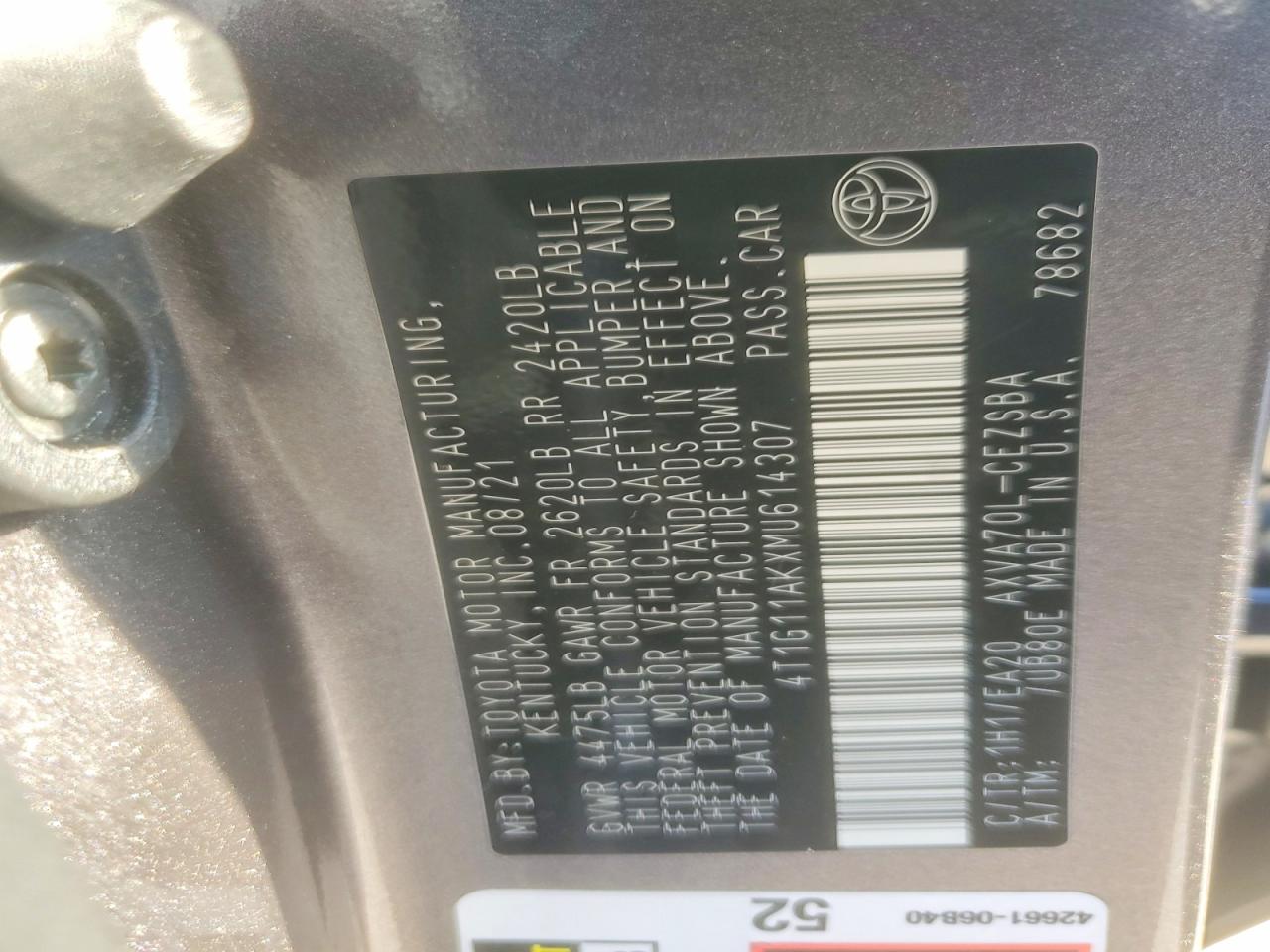 Toyota Camry Se