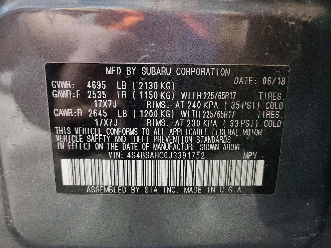 Subaru Outback 2.5i Premium