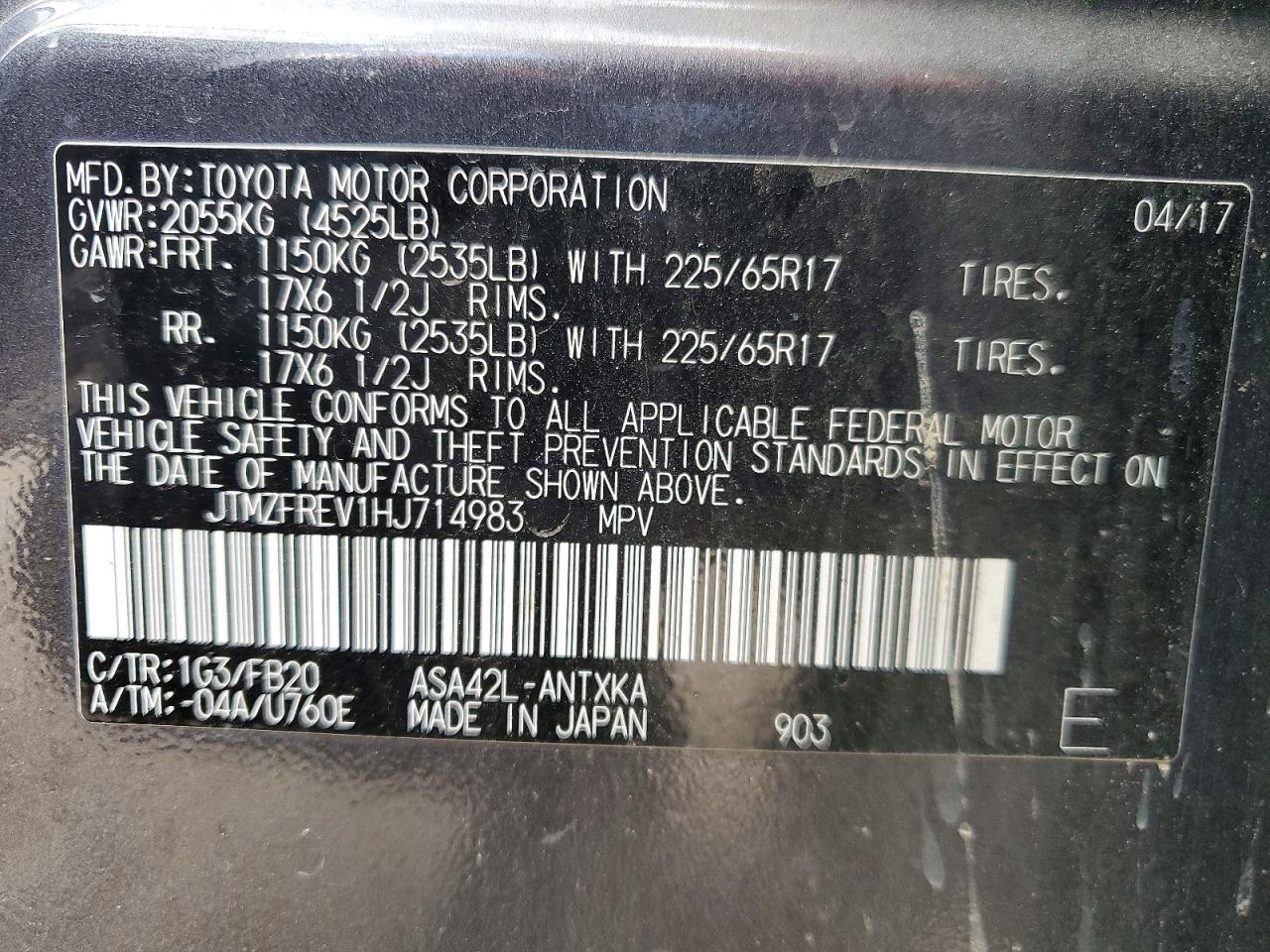 Toyota RAV4 Le