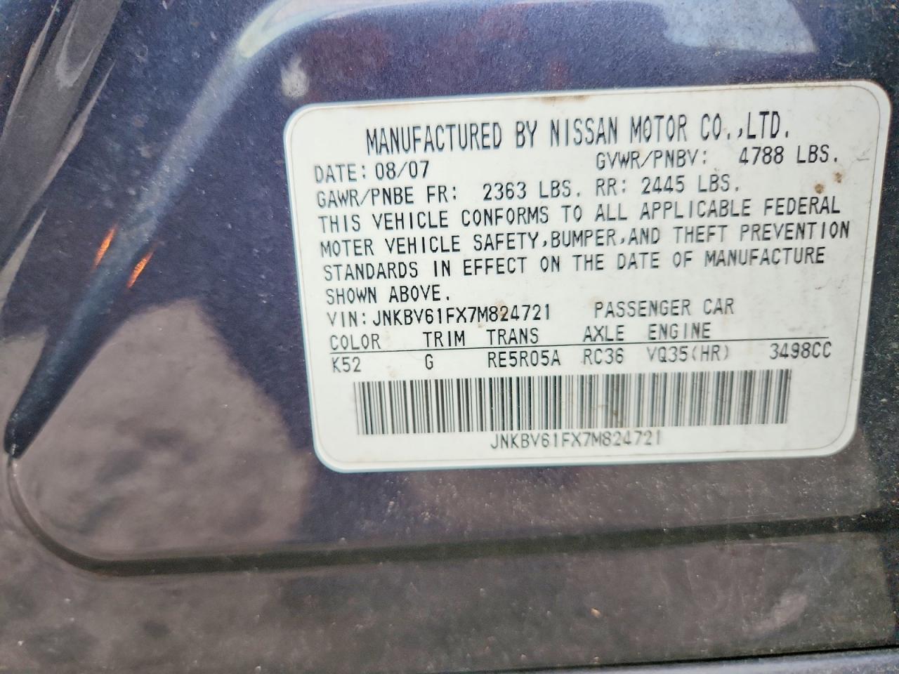 INFINITI G35 X