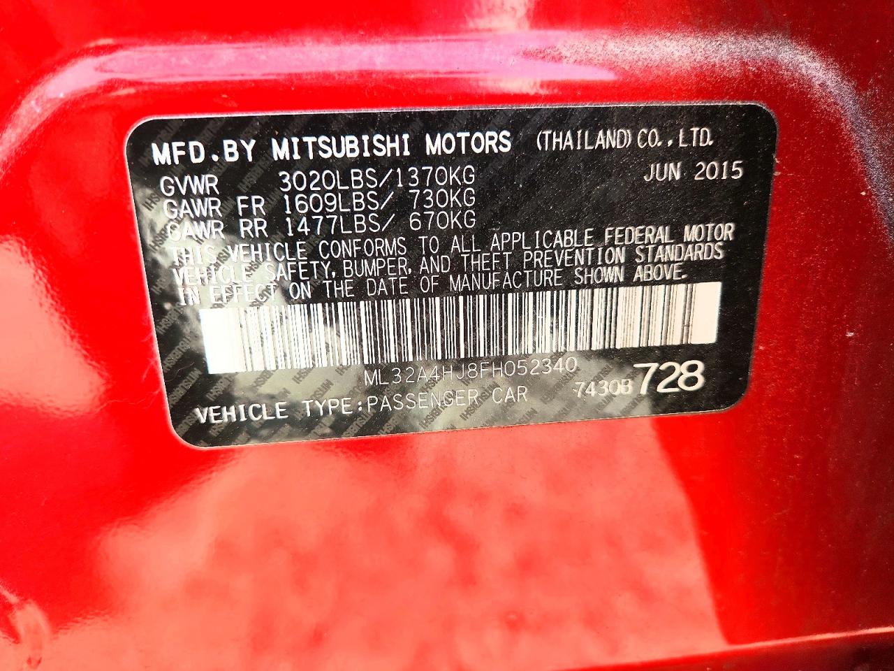 Mitsubishi Mirage Es