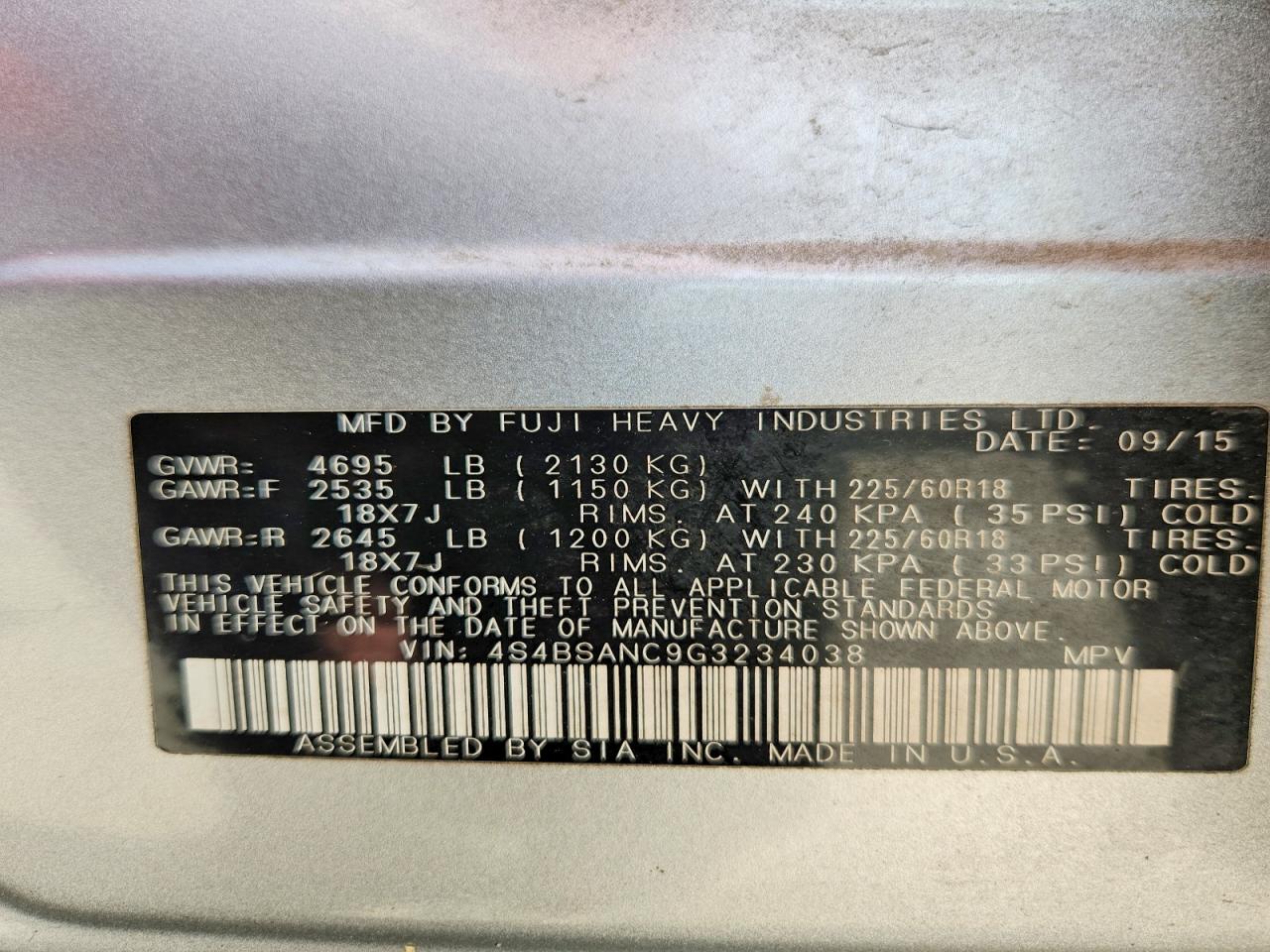 Subaru Outback 2.5i Limited