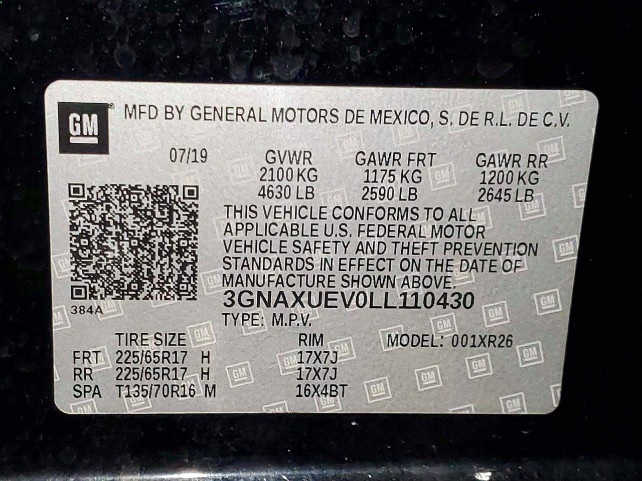 Chevrolet Equinox Lt