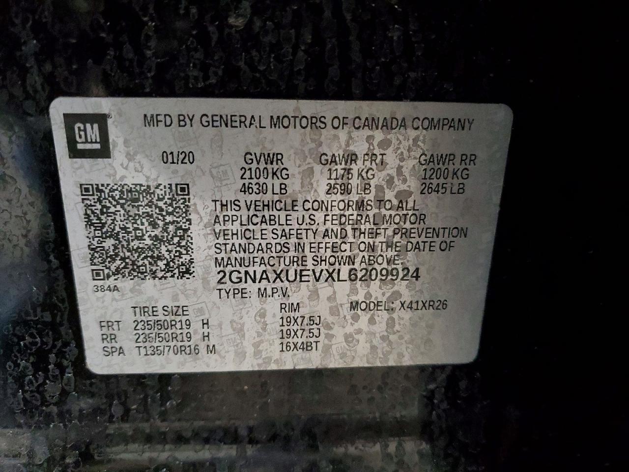Chevrolet Equinox Lt