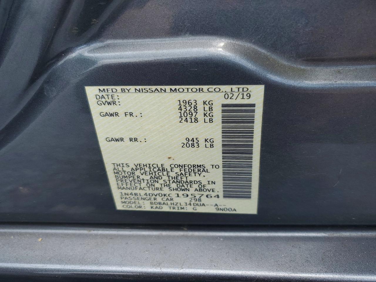 Nissan Altima Sv