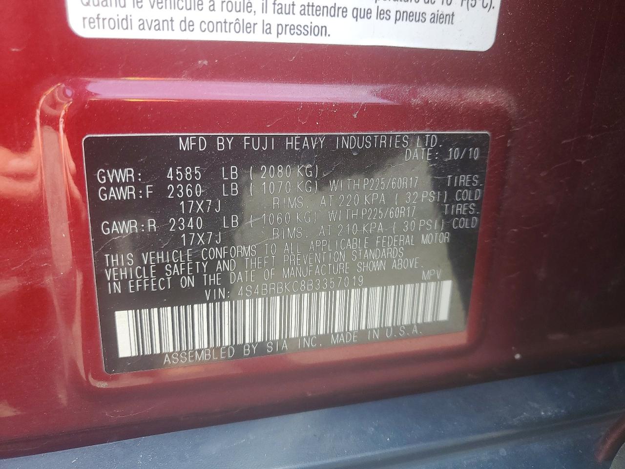 Subaru Outback 2.5i Limited