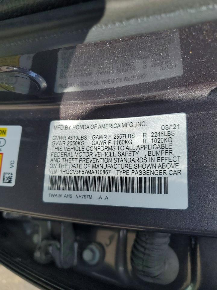 Honda Accord Hybrid Exl