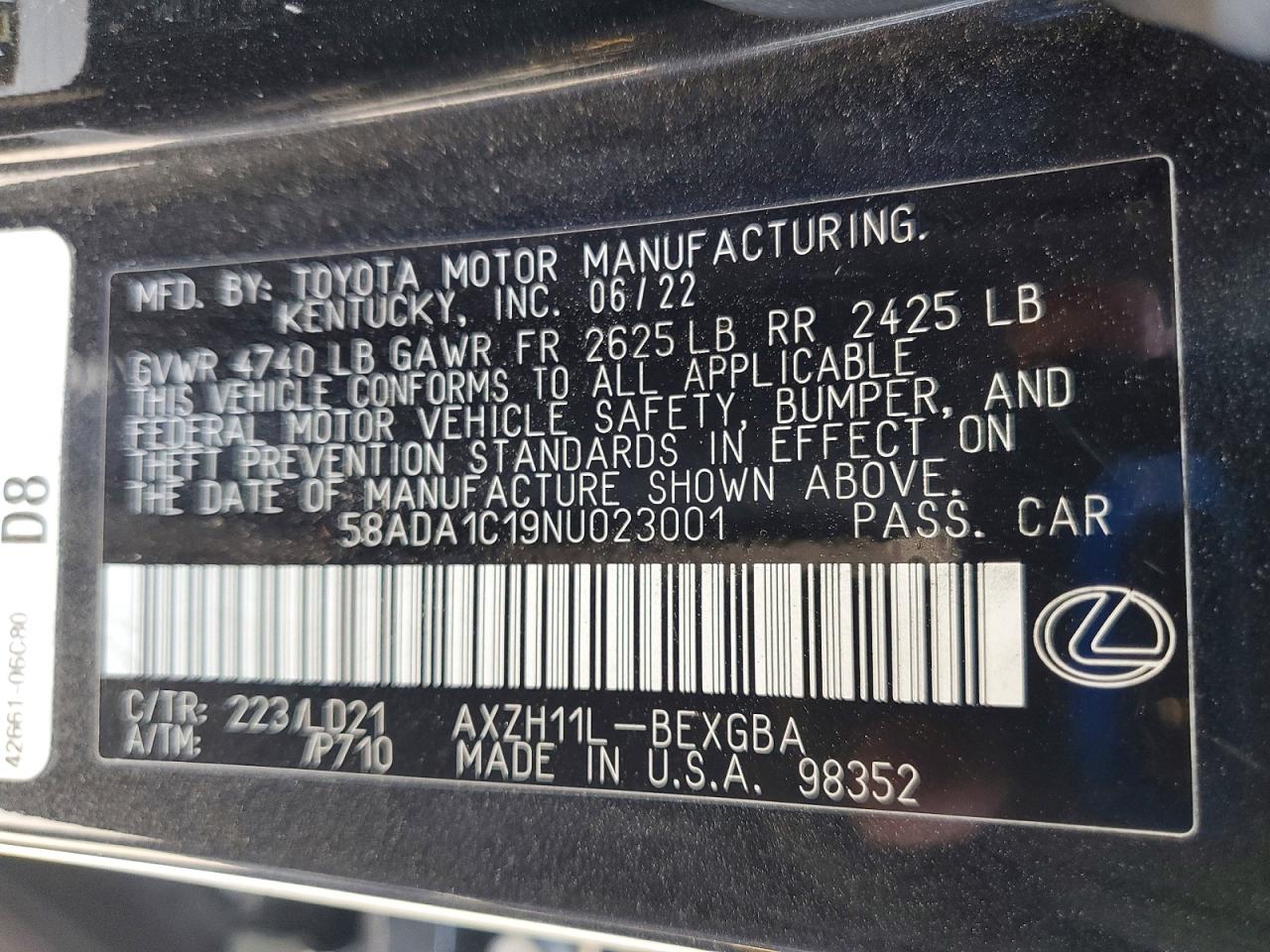 Lexus Es Base