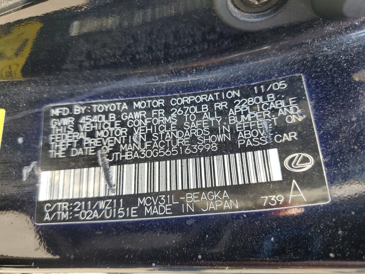 Lexus Es 330