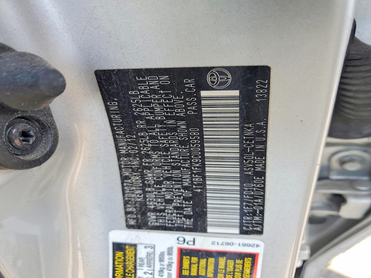 Toyota Camry Le