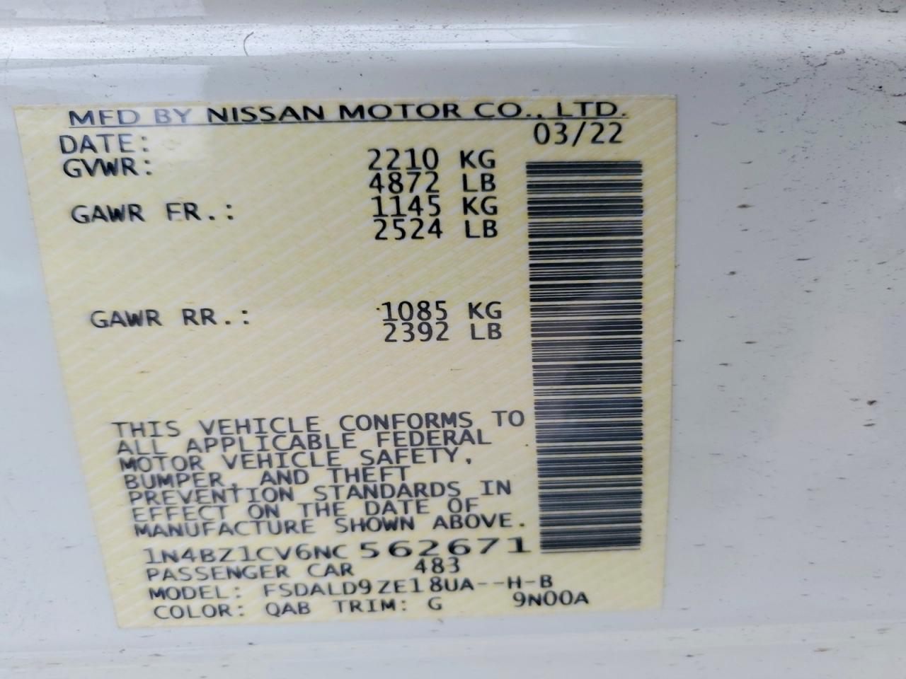 Nissan LEAF Sv Plus