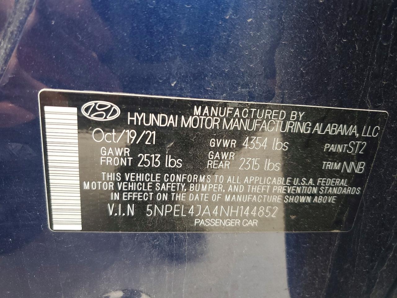 Hyundai SONATA Sel