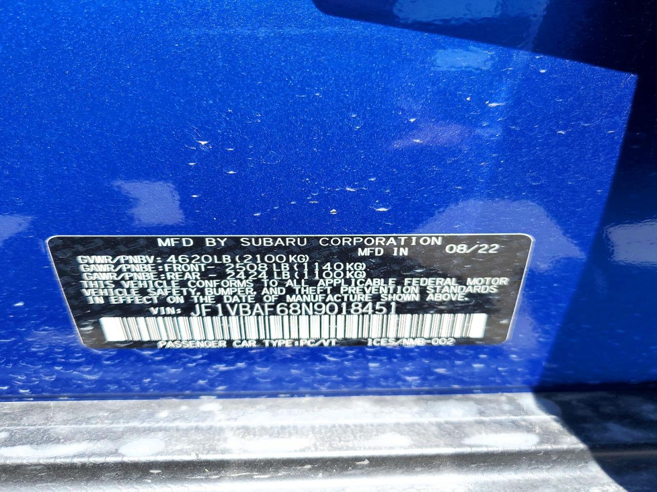 Subaru WRX Premium