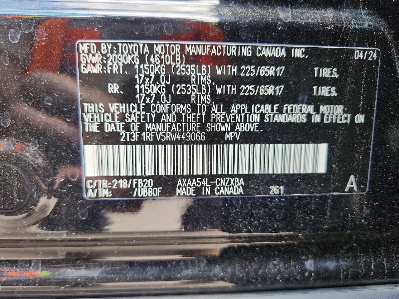 Toyota RAV4 Le