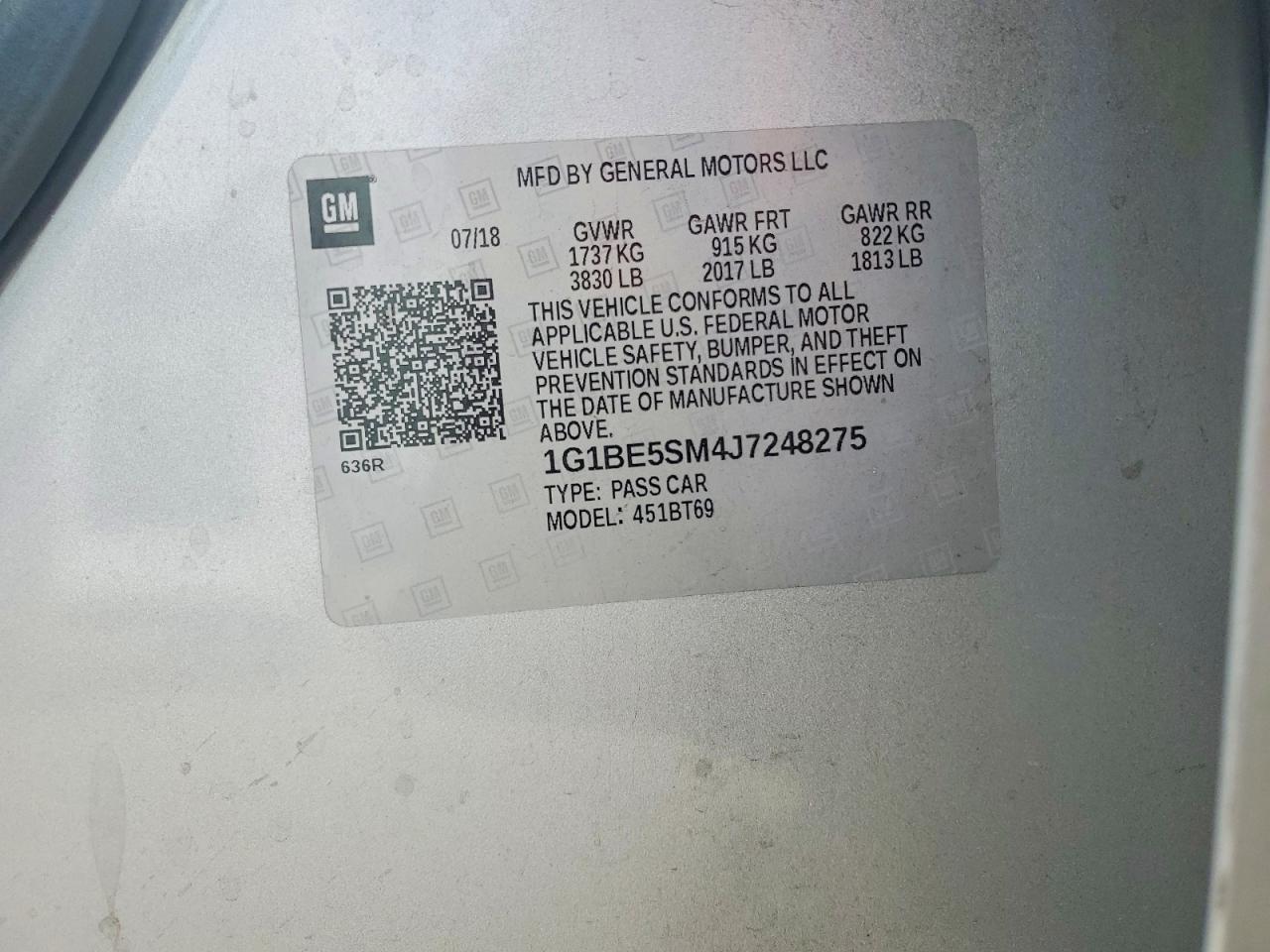 Chevrolet Cruze Lt
