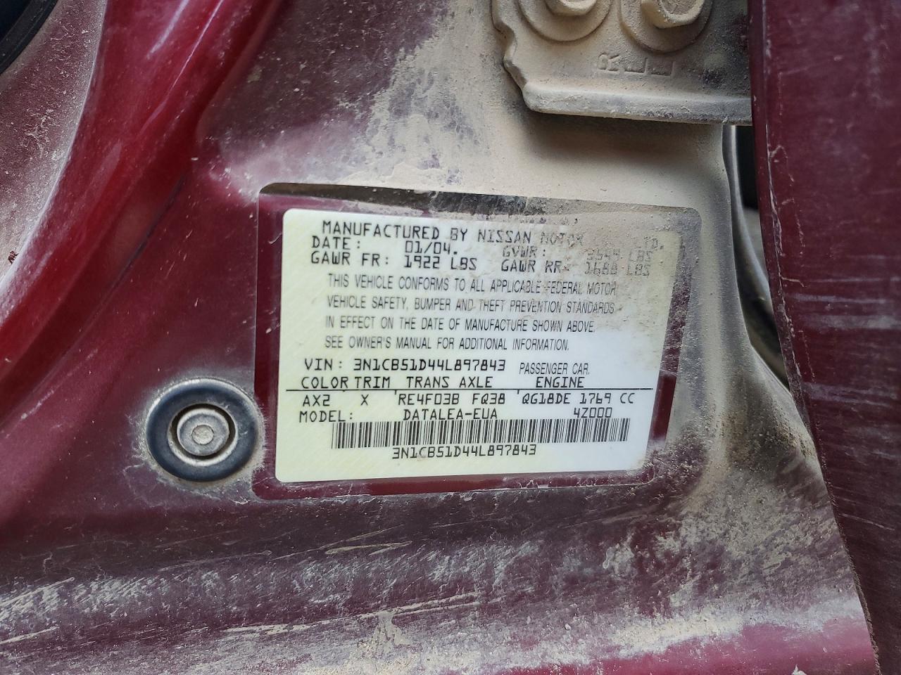 Nissan Sentra 1.8