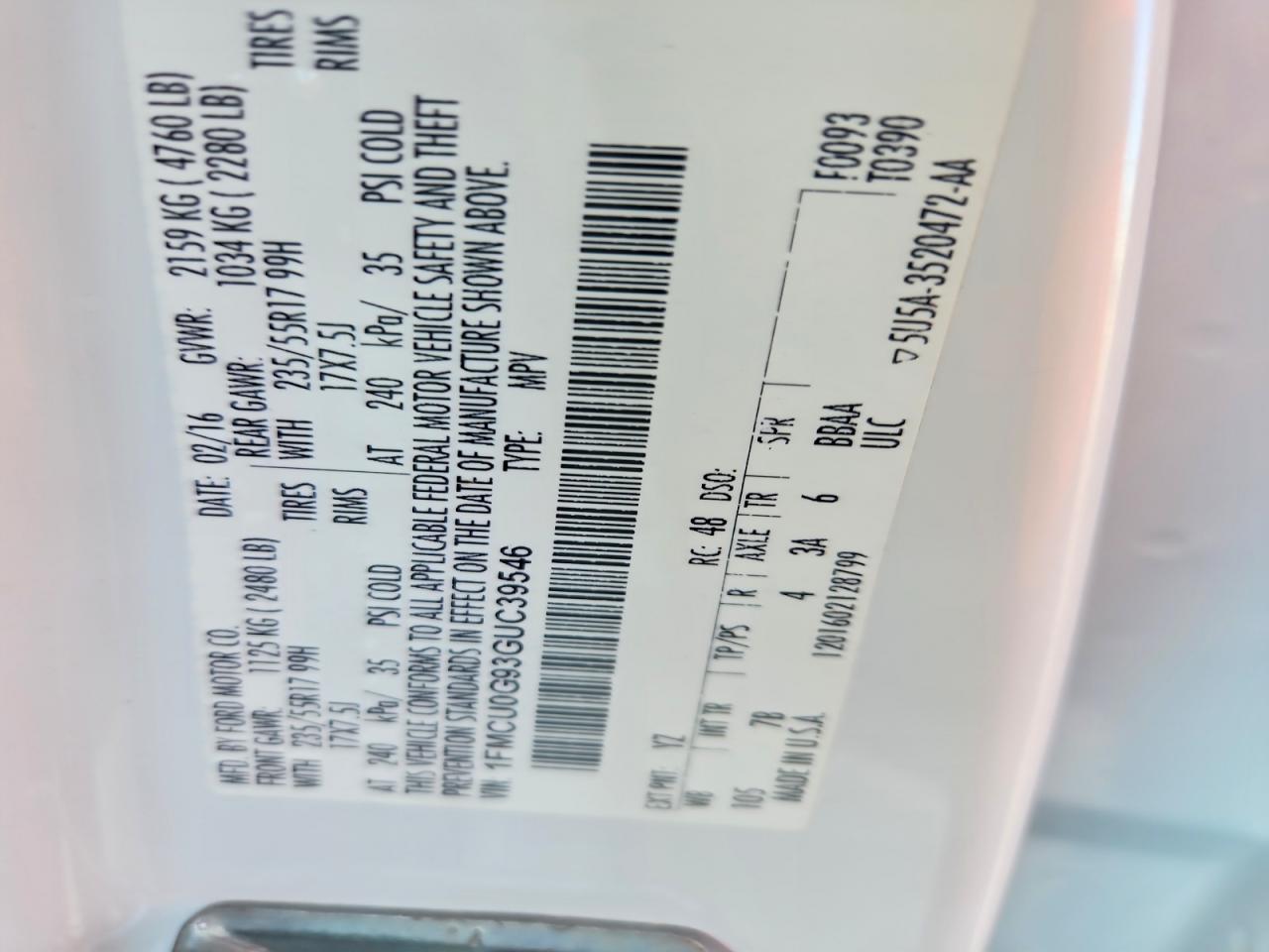 Ford Escape Se