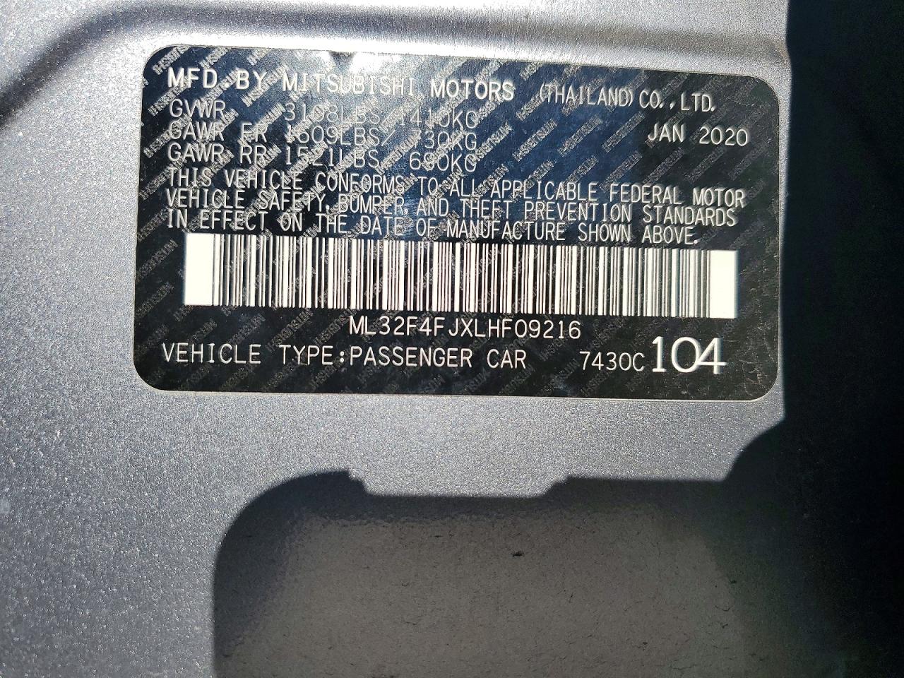 Mitsubishi Mirage G4 Se