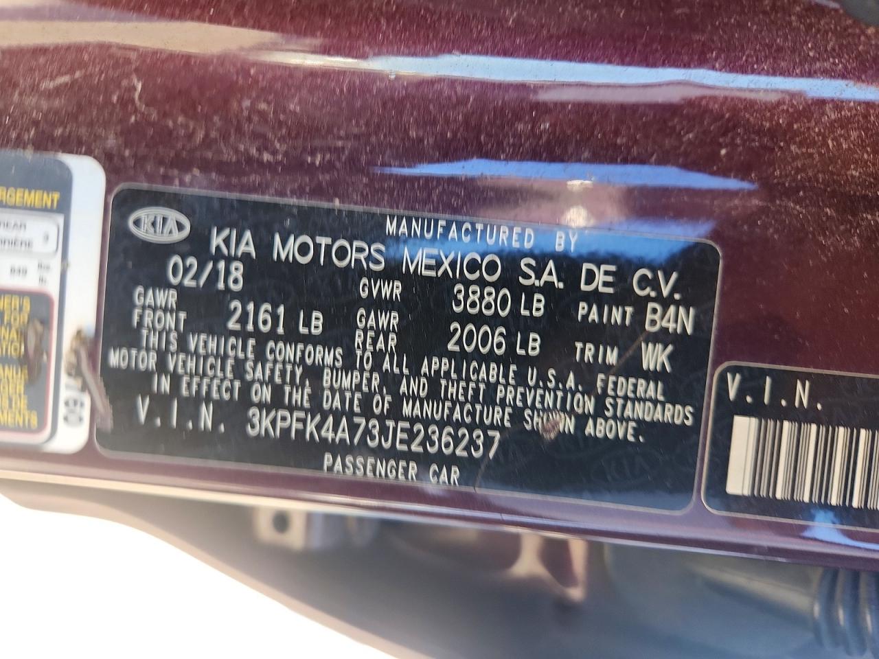 Kia Forte Lx