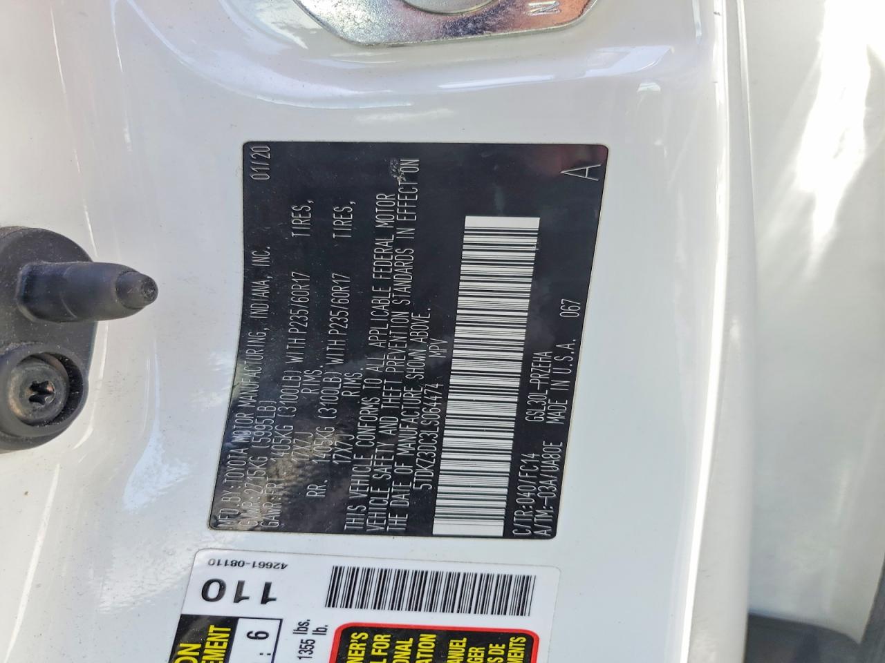 Toyota Sienna Le