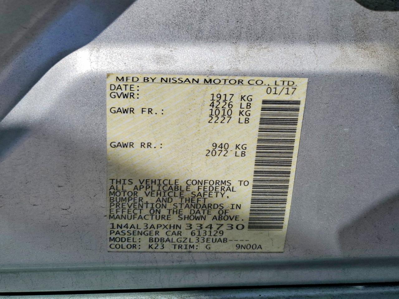 Nissan Altima 2.5 S