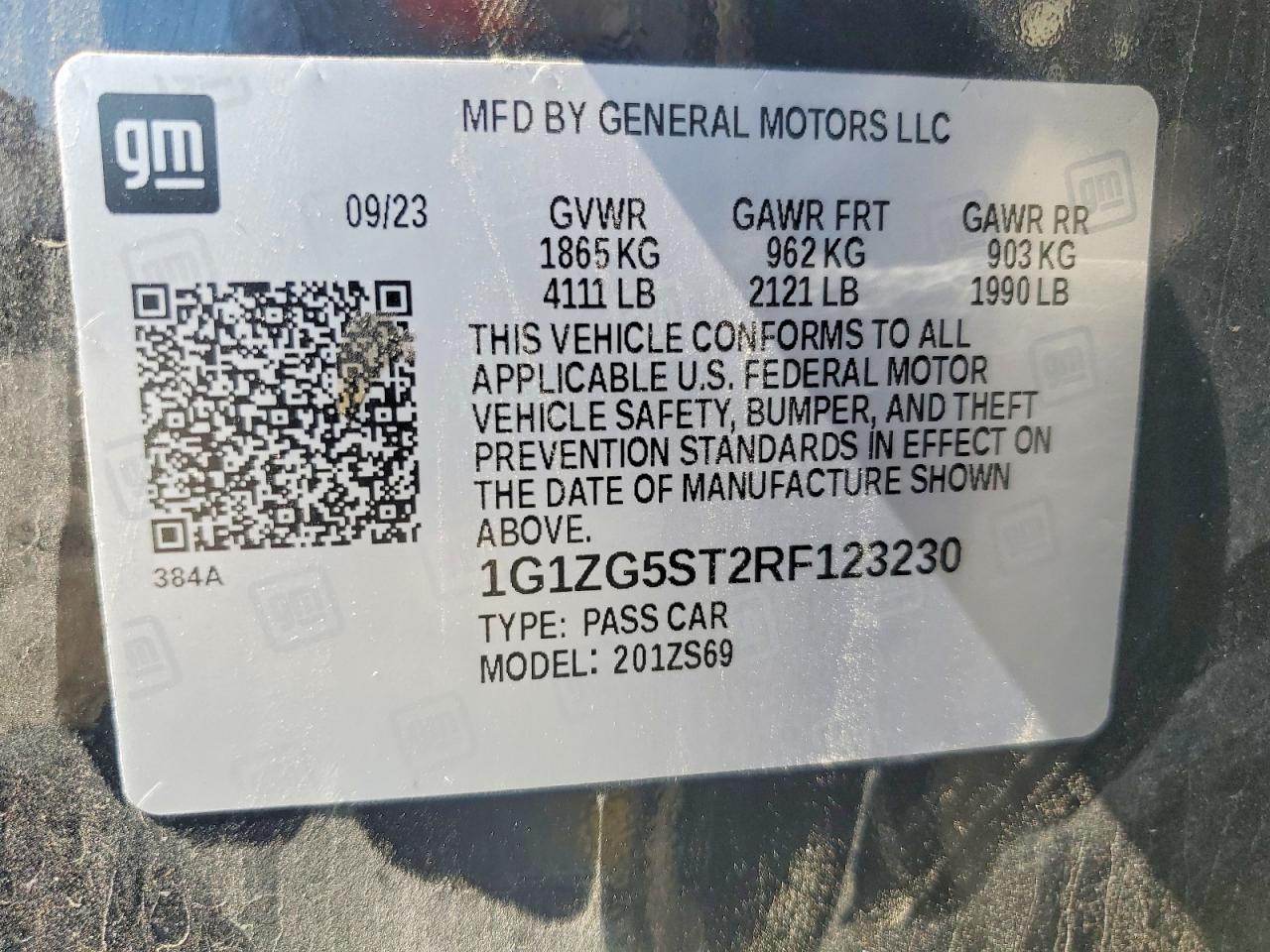 Chevrolet Malibu Rs