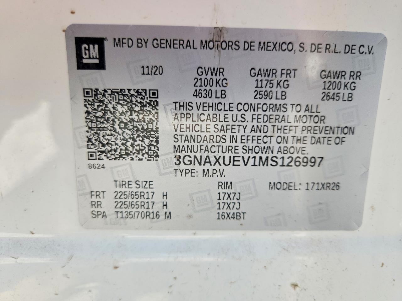 Chevrolet Equinox Lt