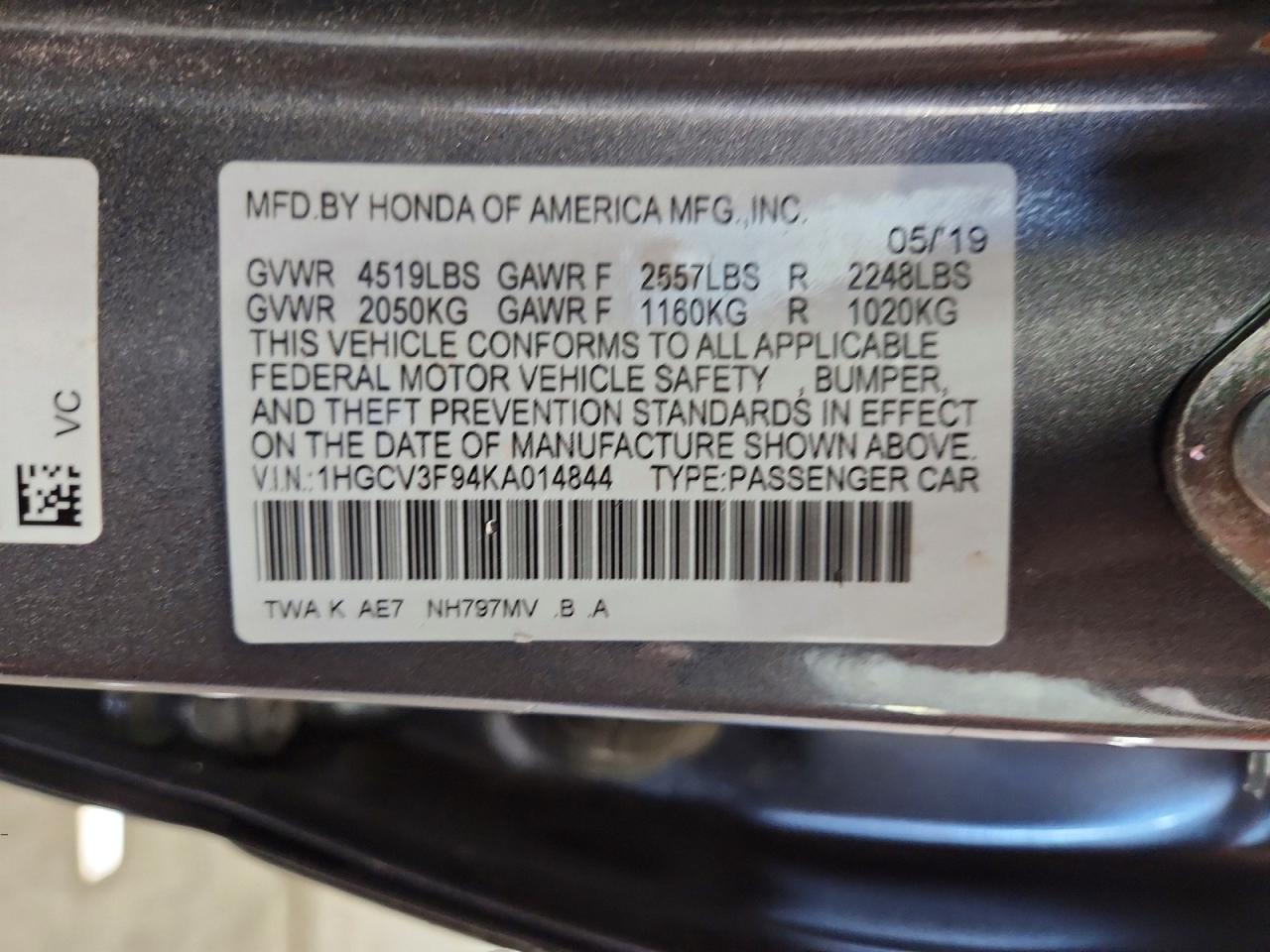 Honda Accord Touring Hybrid