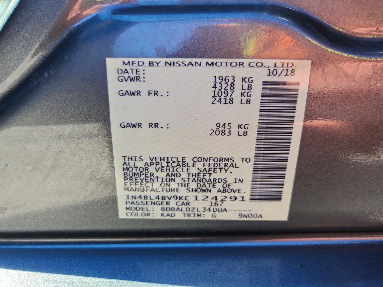 Nissan Altima 2.5 S