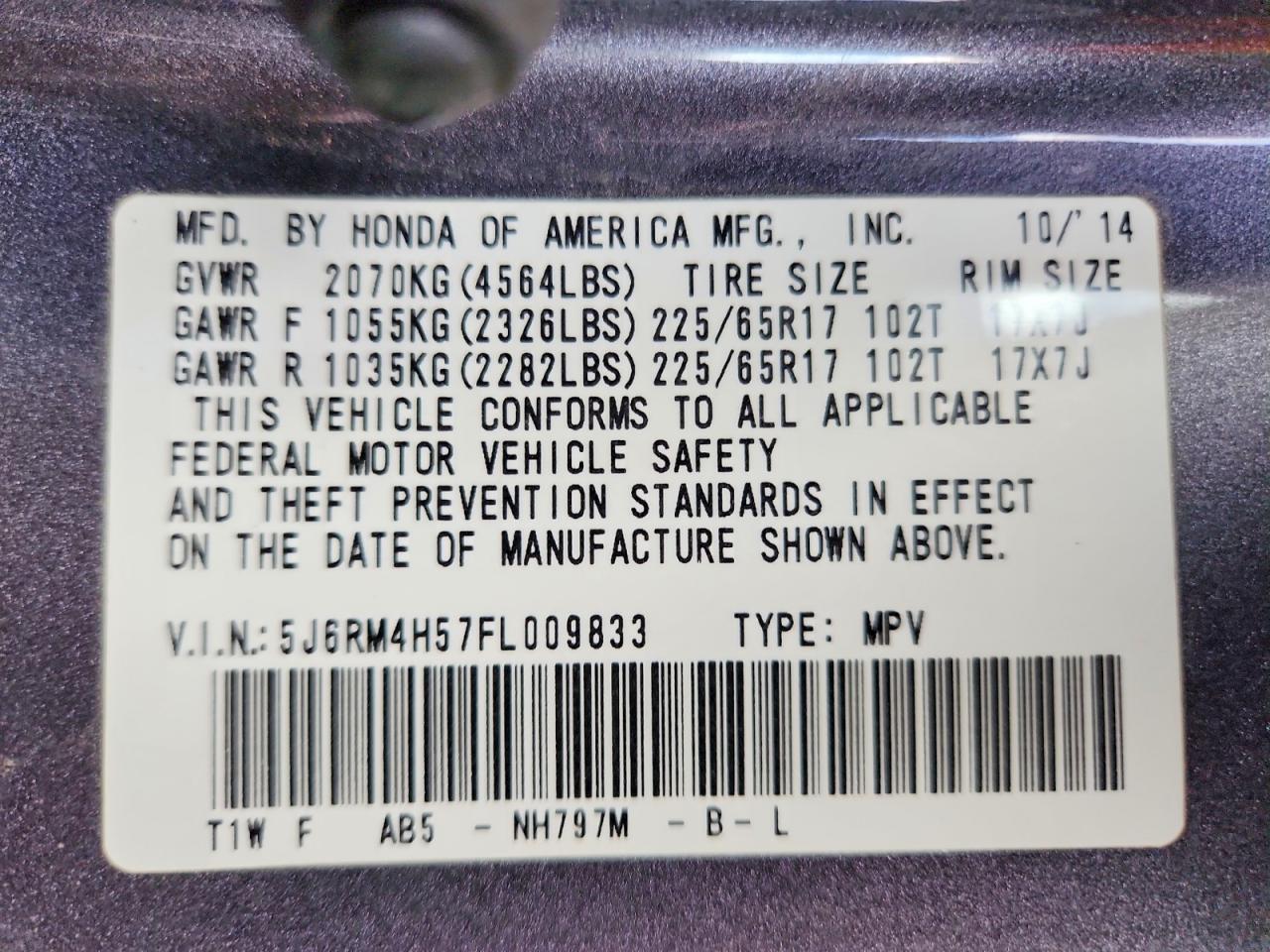 Honda Crv Ex