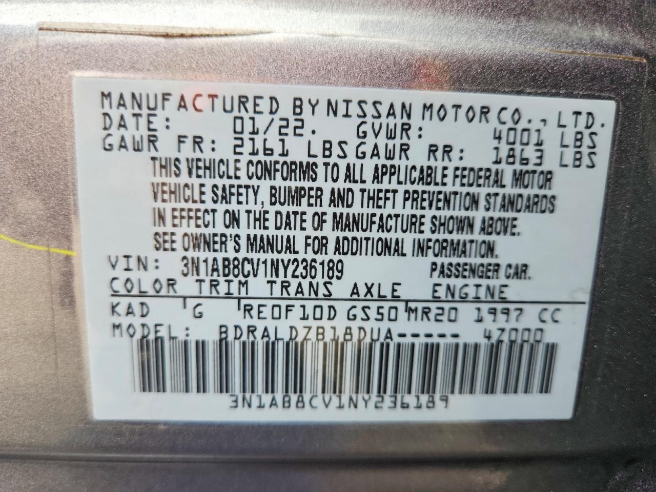 Nissan Sentra Sv