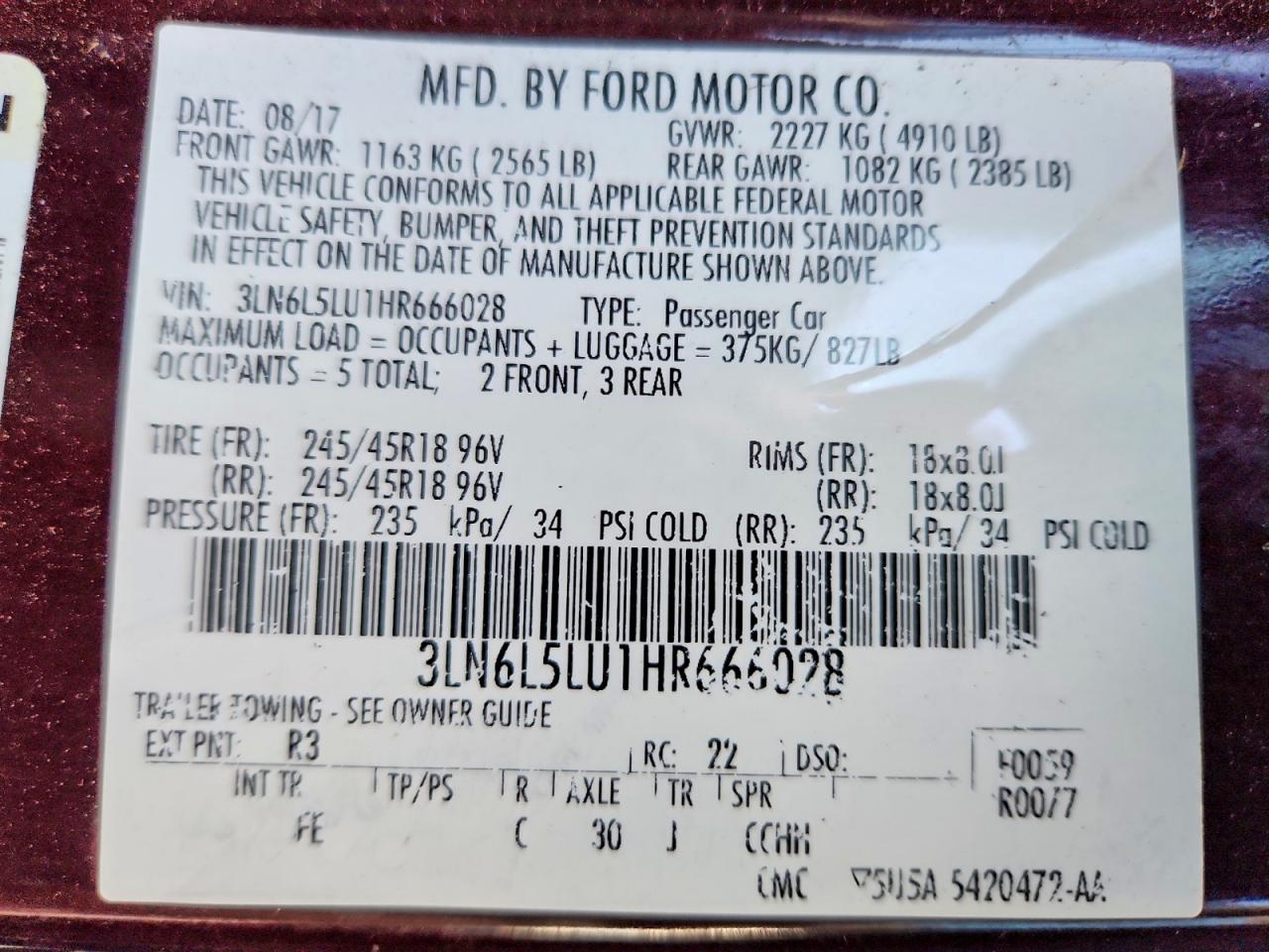 Lincoln MKZ Hybrid Select