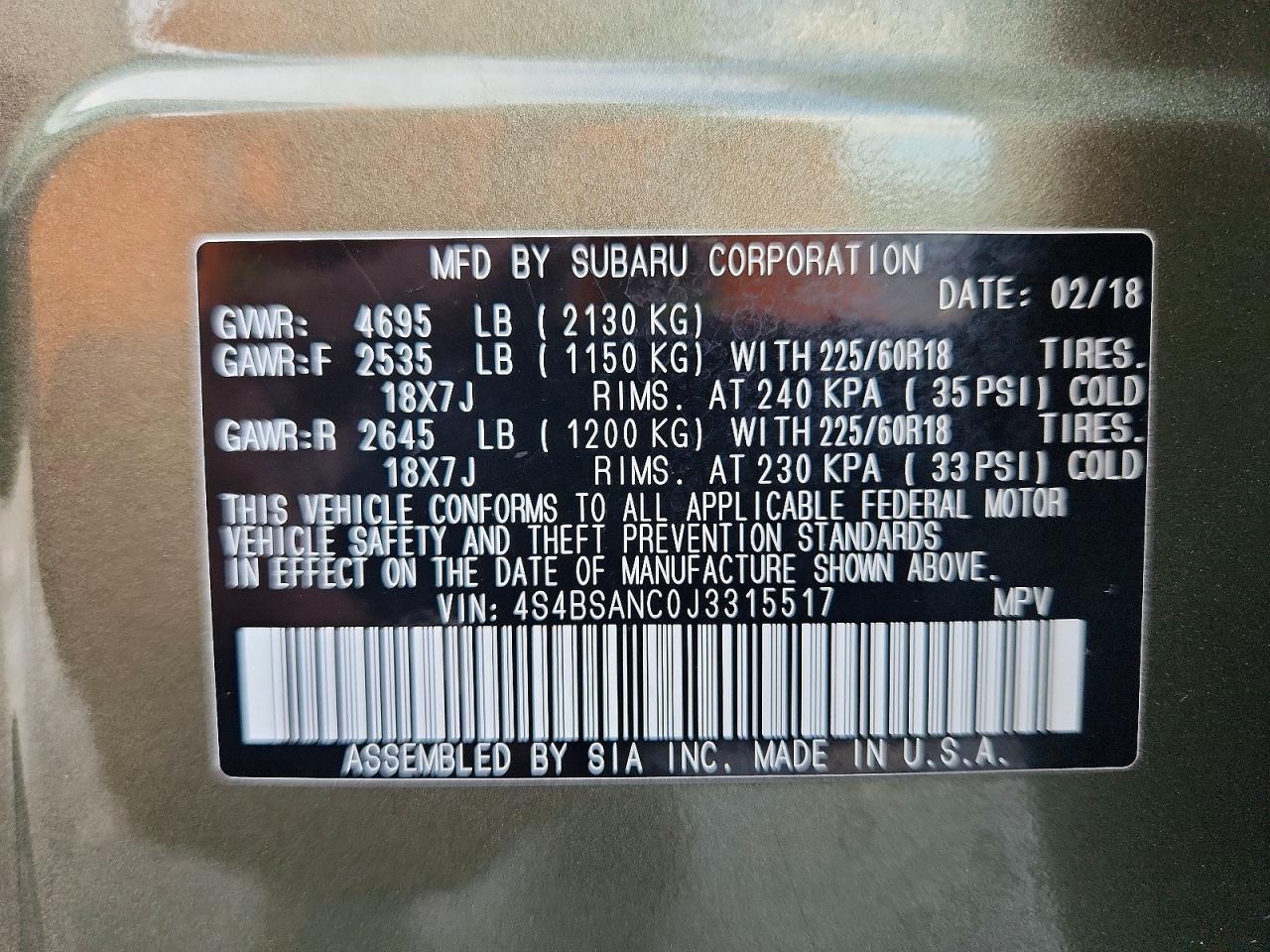 Subaru Outback 2.5i Limited