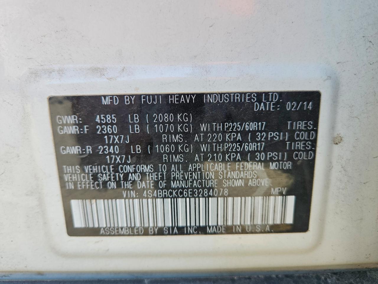 Subaru Outback 2.5i Limited