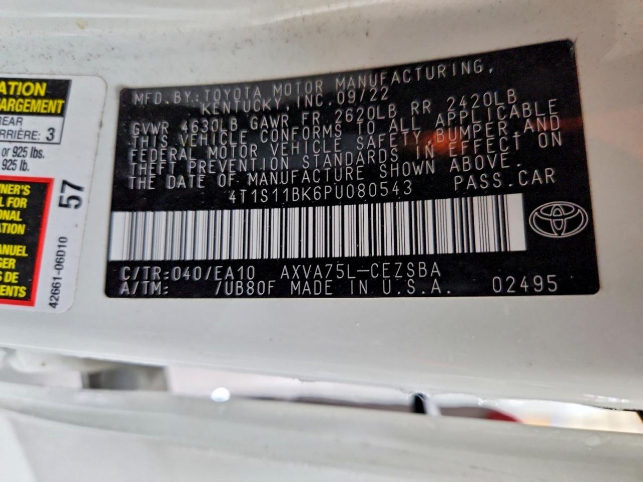Toyota Camry Se Night Shade