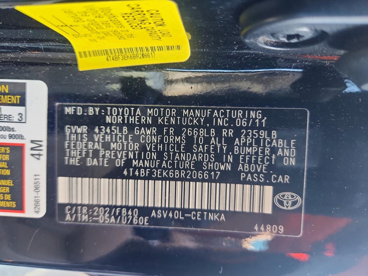 Toyota Camry Le